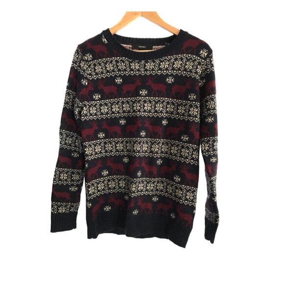 Forever 21 Christmas reindeer sweater size small - Picture 1 of 4